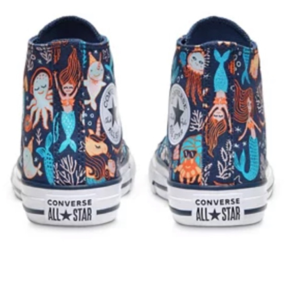 Converse All Star High-Top Mermaid Sneakers Sz 13 - Picture 3 of 12